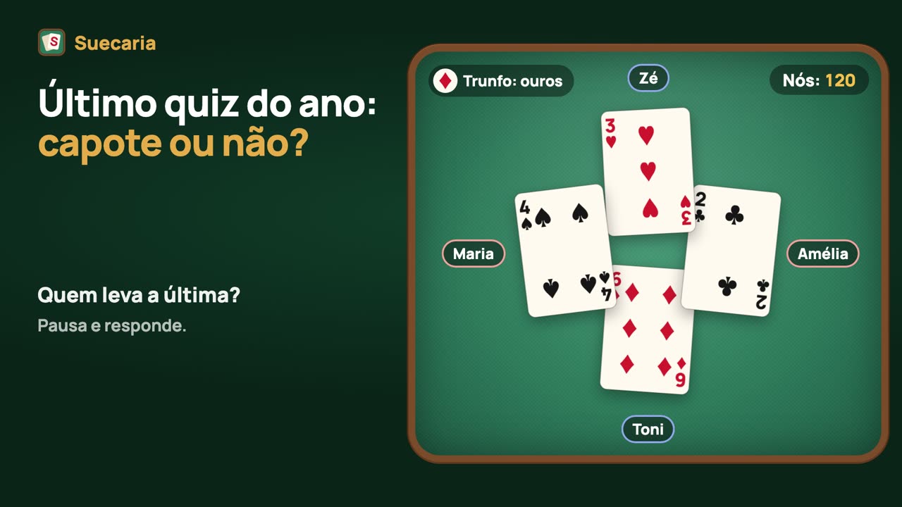 Capote ou não? A última vaza decide
